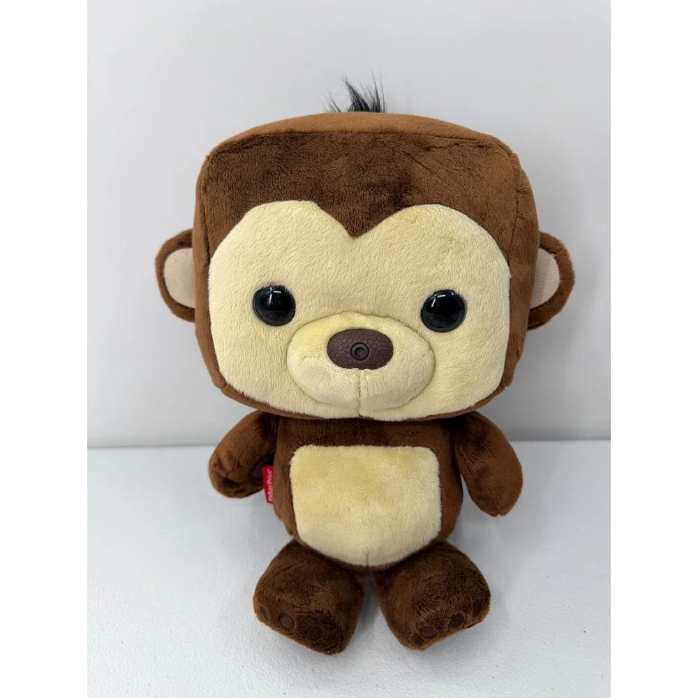 Fisher-Price Smart Toy Monkey Interactive Plush Brown DNV32 24 Cards Backpack